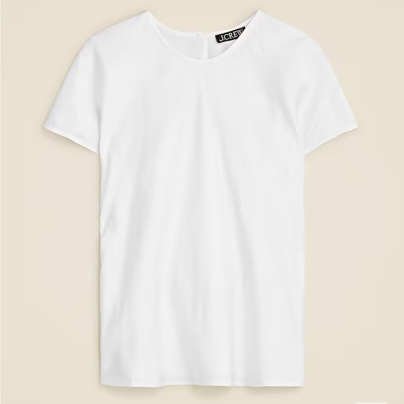 J crew Drapey T-shirt top ivory - Picture 3 of 5